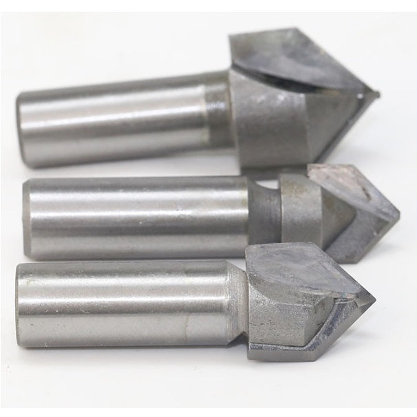 Punta de router V 90 grados 1/4*1/4. Vastago de 1/4"