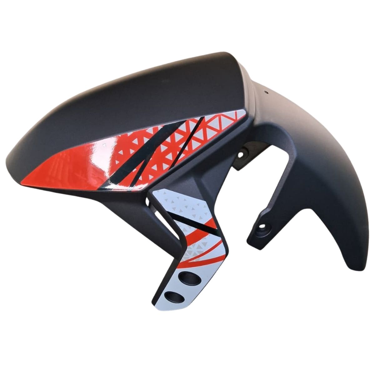 Guardabarros delantero blanco con calcomanias (MINNIX150) FRONT WHEEL FENDER WHITE GW WITH STICKER