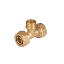 Tee De Compresión Macho 3/4" (20 mm x 20 mm x M3/4") En Latón. Conector De 3 Vías Para Agua Y Gas.