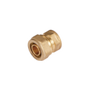 Conector De Compresión Roscado Hembra 1/2" NPT x 3/8" (16 mm) En Latón. Unión Para Agua y Gas.