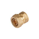 Conector De Compresión Roscado Hembra 1/2" NPT x 1/2" (20 mm) En Latón. Unión Para Agua y Gas.