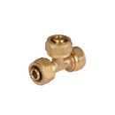 Tee De Compresión Recta 3/8" (16 mm) En Latón. Conector En T Para Agua y Gas.