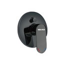 Llave De Palanca Maneral Para Ducha. Mezcladora Monomando Con Desviador Para Empotrar En Regadera. Color negro.