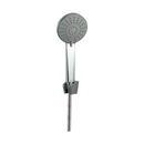 Regadera Tipo Teléfono de 4” con Soporte. 3 Funciones de Rociado y Acabado Cromado Brillante.