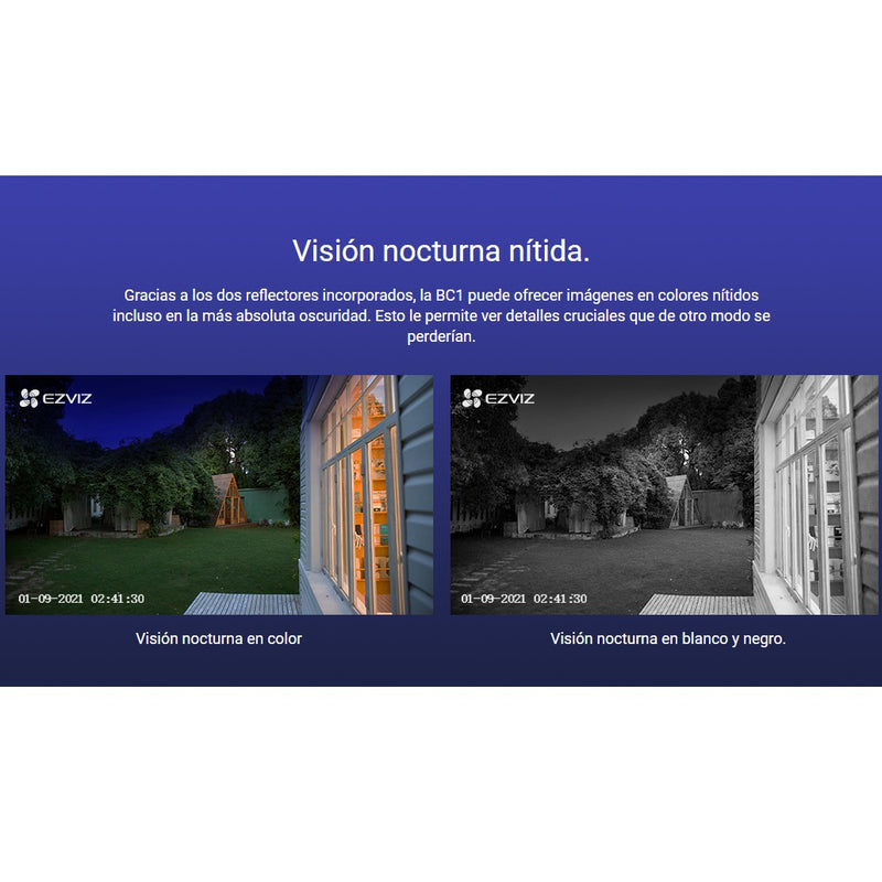 Cámara de seguridad inteligente para exteriores, con wifi. 2MP 1080p. Para adaptar al kit SYC006
