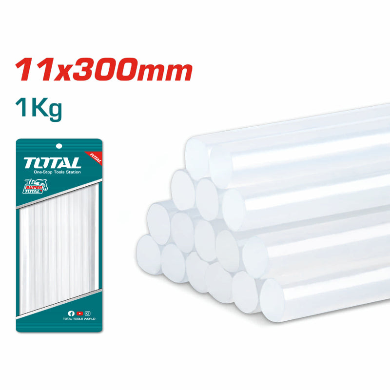 Barras de Silicón (1kg). Material: Resina de petróleo. Diámetro: 11.2mm. Longitud: 30cm.