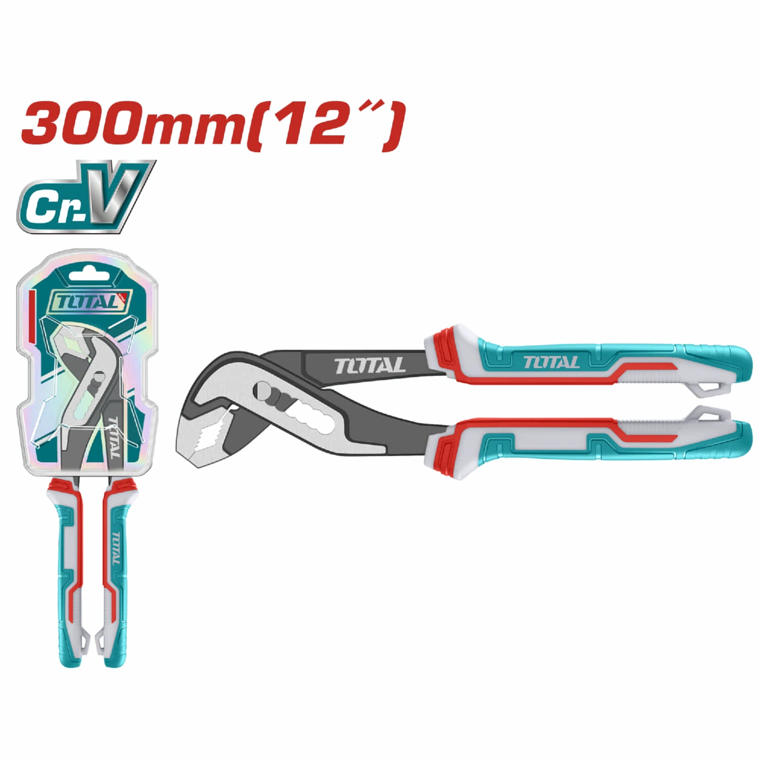 Alicate Pico de Loro 12” Apertura Max: 50mm Acabado negro y pulido. Mango ergonómico.