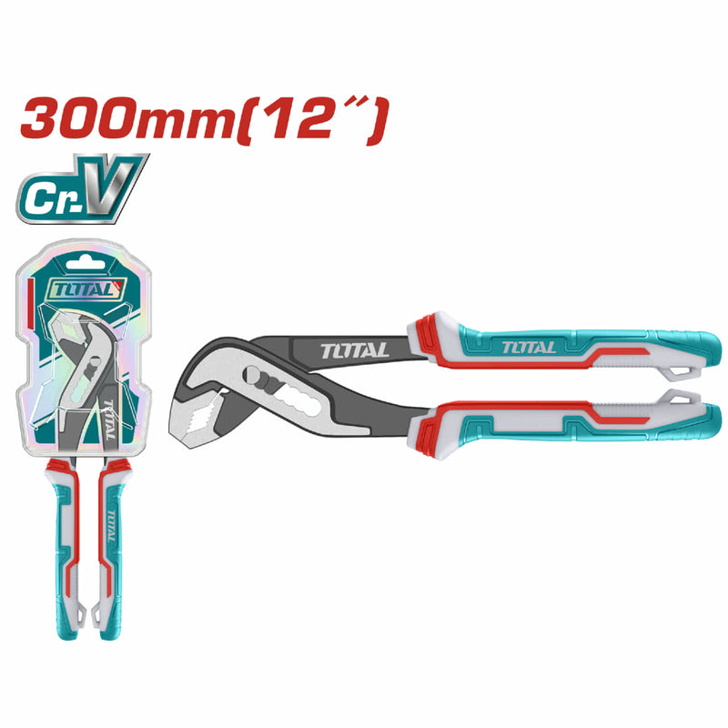 Alicate Pico de Loro 12” Apertura Max: 50mm Acabado negro y pulido. Mango ergonómico.