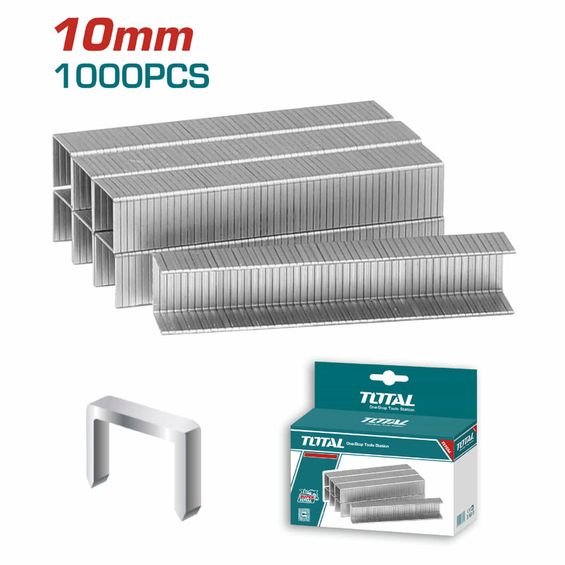 Grapas De 10mm Para Engrapadora THT311425. Caja Con 1000 Unidades. Ancho 0.7mm.