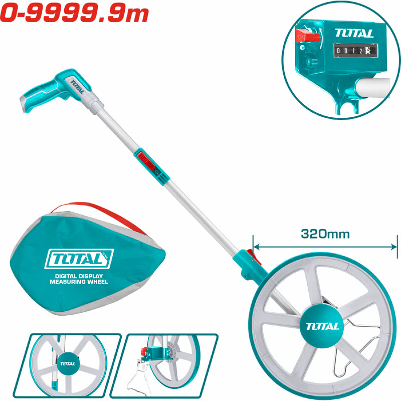 Odómetro De Rueda Con Pantalla Digital (Métrico / Pulgadas) Para Medir Distancias.