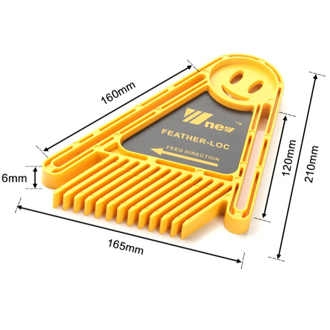 Seguro anti reversa multiusos para cortes de carpintería