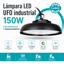 Lámpara LED UFO Industrial 150W High Bay IP65 6500K. Iluminación Potente.Ideal Para Bodegas Galeras Talleres Y Comercios (280x156mm).