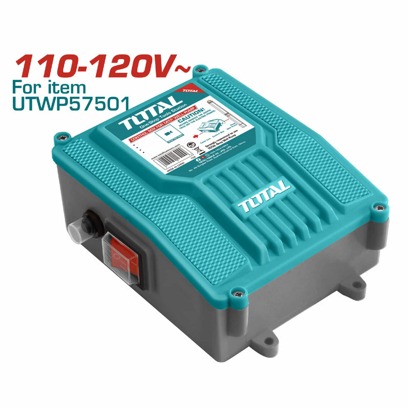 Caja de control para bomba pozo profundo 4" (UTWP57501) con protector de voltaje incorporado.