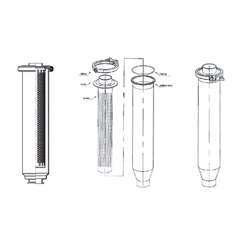 Filtros rectos sanitarios. Tipo clamp .3A. T-304.