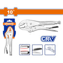 Alicate De Presión 10" Mandibula Recta. Rango: 0-43Mm. HRC52º-HRC60º Cr-V Niquelado. Pinza.