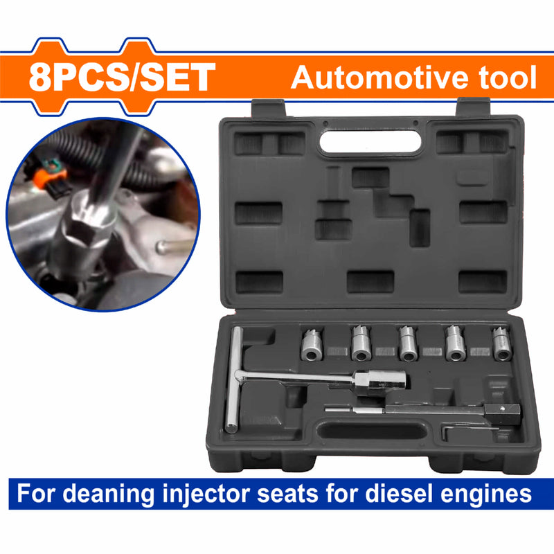 Cortadores de Asiento y de Inyectores Diésel. Ideal para rectificar y limpiar inyectores.  Set 7 piezas.