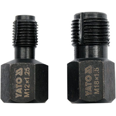 Cortador De Rosca Del Sensor de oxigeno. 2pzs: M12X1.25Mm, M18X1.5Mm; Material: Acero Al Carbono HRC 50.