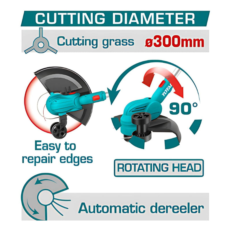 Desmalezadora de hierba inalámbrica 20V a baterías. Desbrozadora.