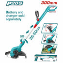 Desmalezadora de hierba inalámbrica 20V a baterías. Desbrozadora.