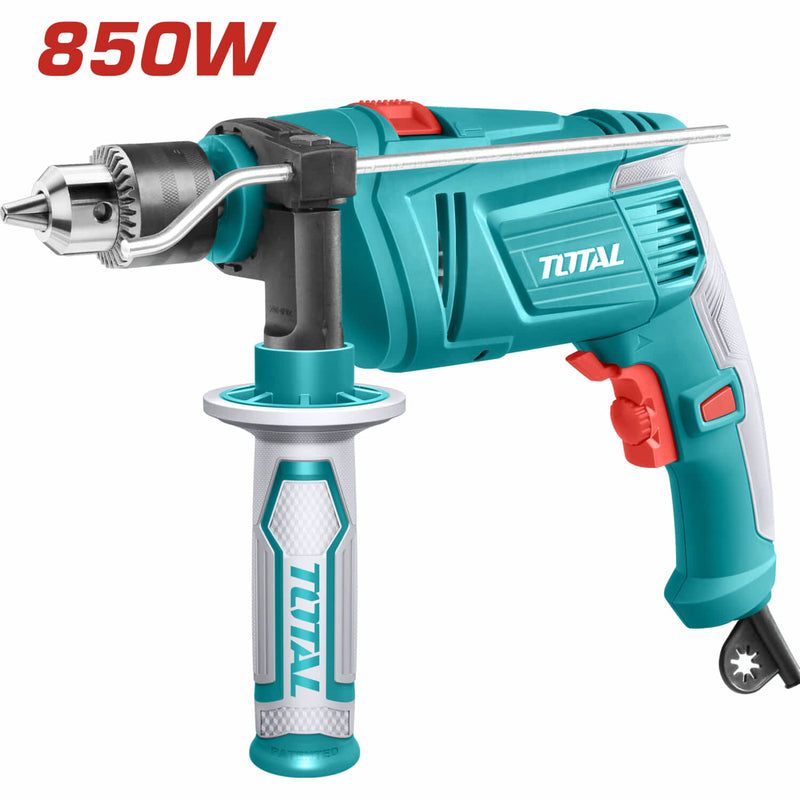 Taladro percutor 850W de 1/2" Velocidad variable, swich de reversa, Calidad industrial. 0-2400rpm 11