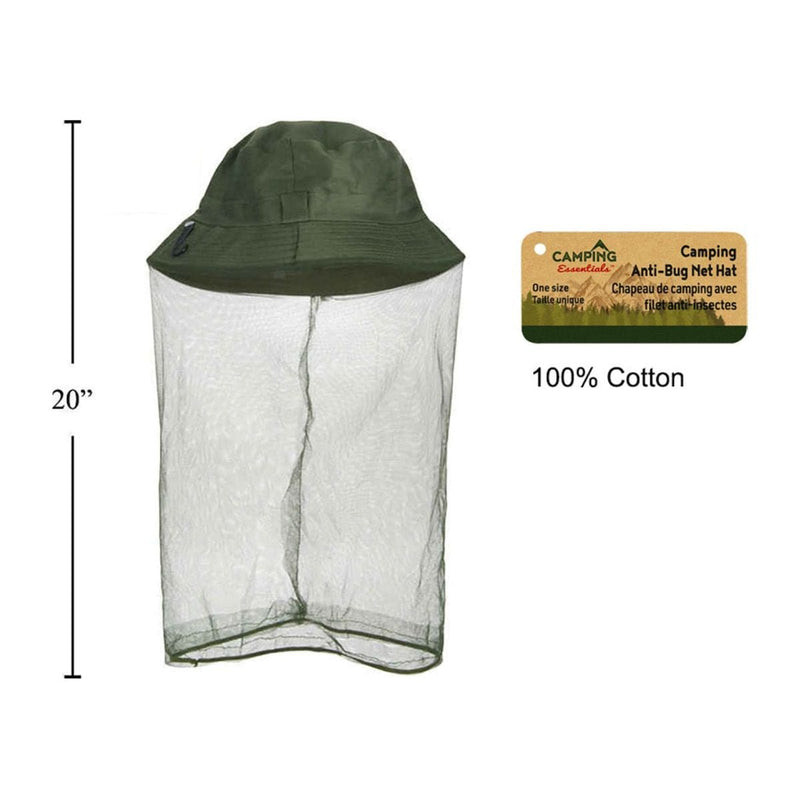 Sombrero De Red Anti-Insectos Para Acampar, Cht, 100% Poliéster