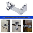 Cerrojo con Cerradura y Llave para Puertas y Cajones.  Cerradura de gabinete de doble bisagra.tipo aldaba