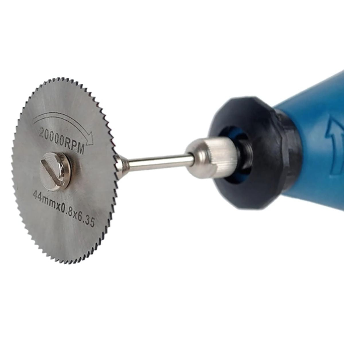 Sierras mini Discos de Corte HSS para Motortool y Dremel. Juego de 8 piezas (22 a 50mm). Incluye mandriles.