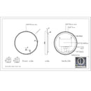 Espejo Baño Circular Con Luz Led Y Sistema Antiempañante (Diámetro 60 Cm)