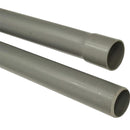 Tubo Electrico PVC de 1/2". Longuitd de 3 m. Color Gris Claro.