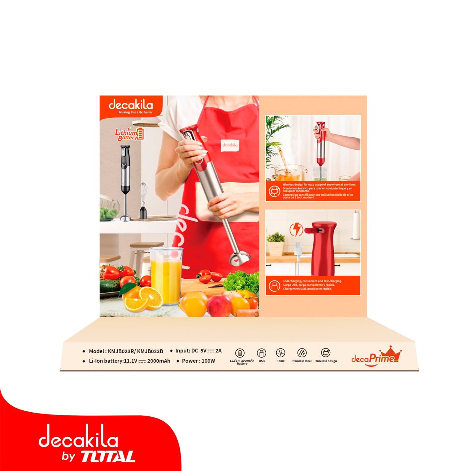 Estante de exhibición de batidora de mano. 500 x450 mm