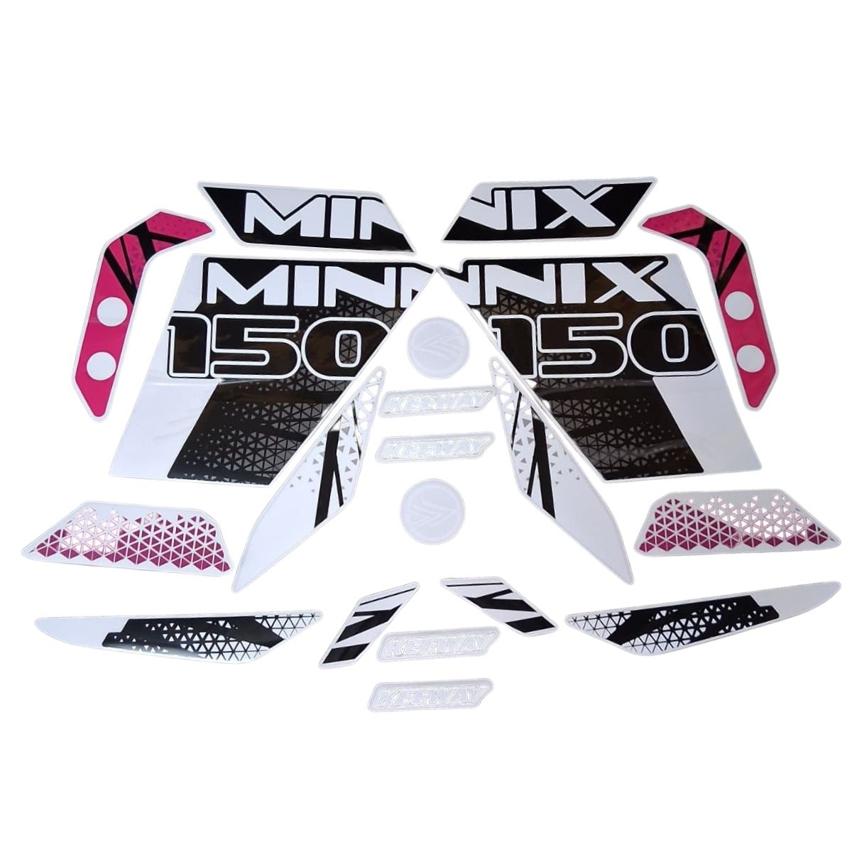 Calcomanias Minnix 150 Keeway, modelo Rosa (MINNIX150)