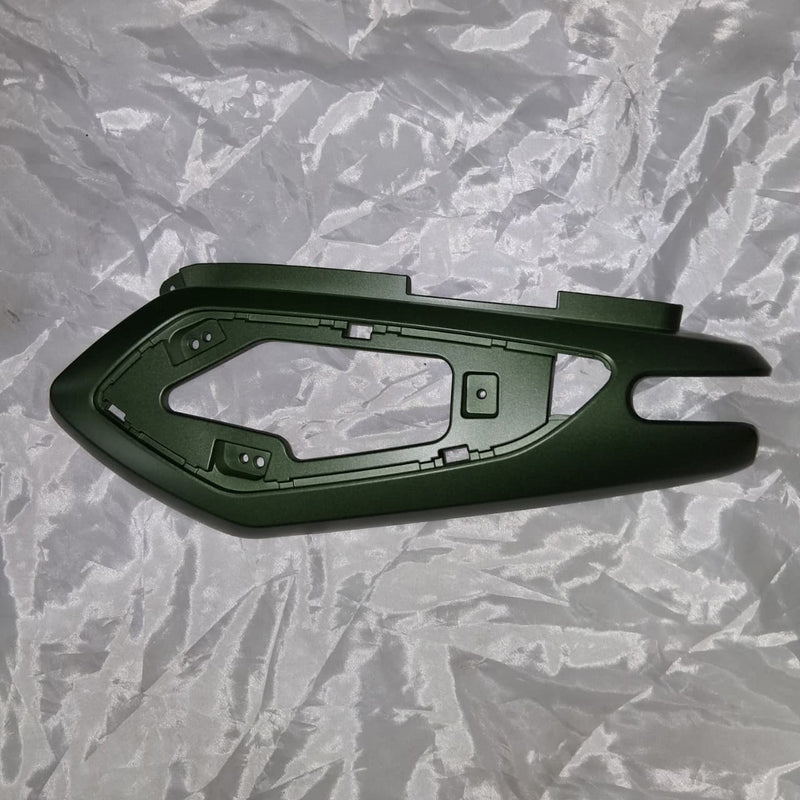Covertor izquierdo verde con calcomanias (MINNIX150) LEFT BODY COVER MATT GREEN GC WITH STICKER