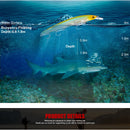 Señuelo Minnow 115mm 3 anzuelos triples. Color verde y amarillo