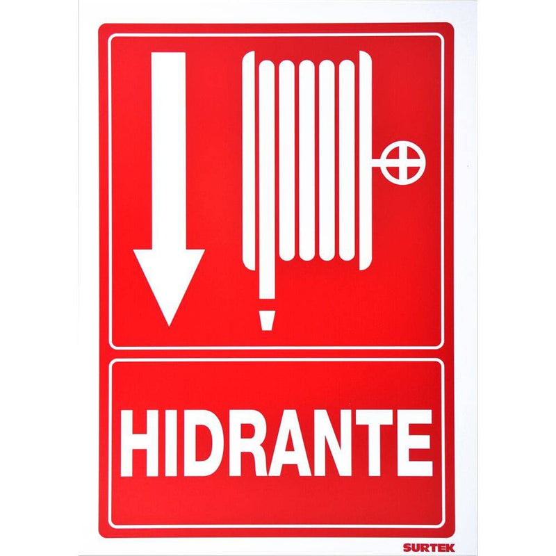 Letrero "Hidrante" Surtek