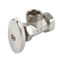 Llave De Ángulo 1/2" x 1/2" Para Agua Con Válvula De Retención Inseparable. Uso En Lavamanos Y fregadores. Cromada.
