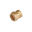 Conector De Compresión Roscado Hembra 3/4" (20 mm x H3/4") En Latón. Unión Para Agua y Gas.