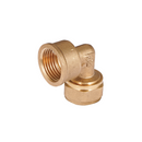 Codo De Compresión 90° 3/4" En Latón. Rosca Hembra (20 mm x H3/4") Conector Para Agua Y Gas.
