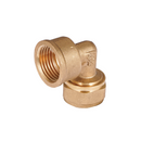 Codo De Compresión 90° Rosca Hembra 1/2" x 3/4" (20 mm) En Latón. Unión Para Agua Y Gas.