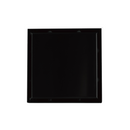 Drenaje Cuadrado 4" Para Ducha. Desagüe De Piso De Acero Inoxidable 10x10 cm. Color negro.