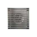 Drenaje Cuadrado 4" Para Ducha. Desagüe De Piso En Acero Inoxidable 10x10cm. Acabado satinado.