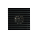 Drenaje Cuadrado 4" Para Ducha. Desagüe De Piso En Acero Inoxidable 10x10cm. Color negro.