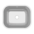 fregador de Cocina Submontar 47x35x17cm. Acero Inoxidable. Superficie Cepillada.