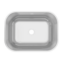 fregador de Cocina Submontar 45x54x17cm. Acero Inoxidable. Superficie Cepillada.