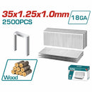 Grapas para clavadora de aire (2500 pcs)  cal.18 TAT81501