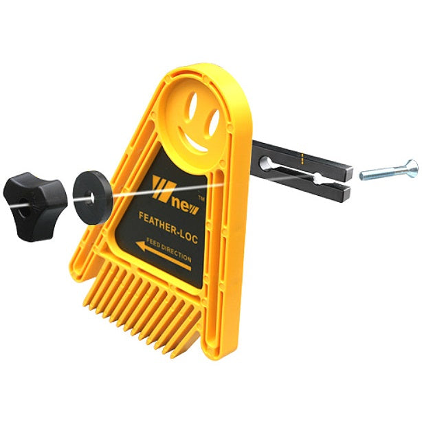 Seguro anti reversa multiusos para cortes de carpintería