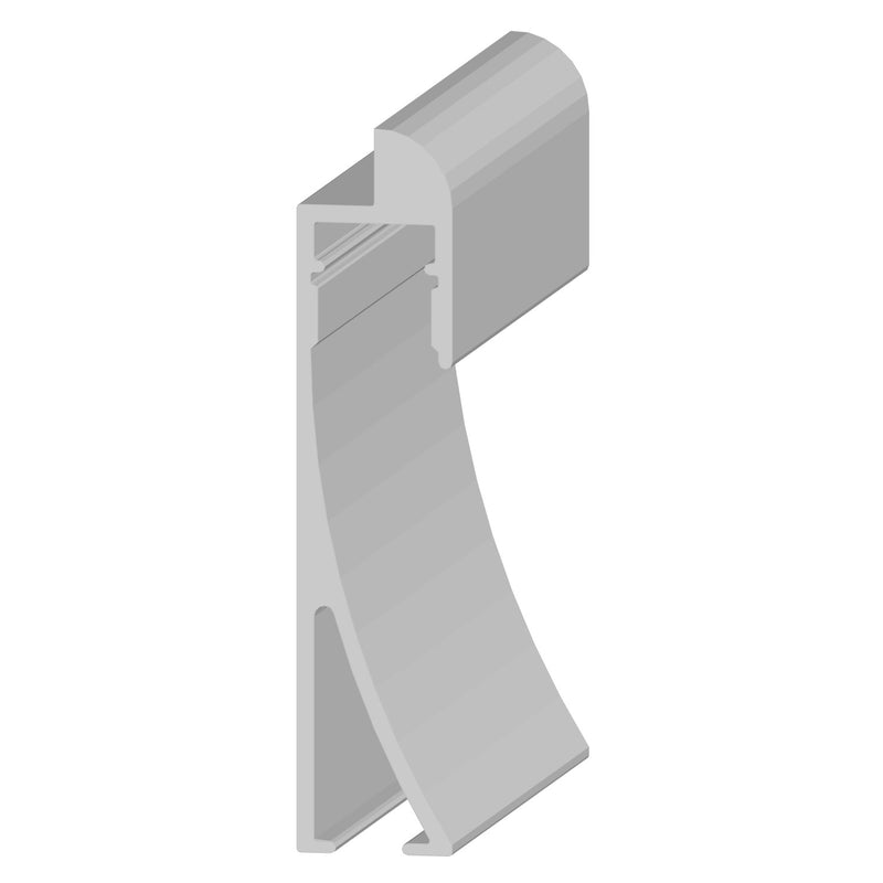 Zocalo - Rodapie para Instalacion de Alternative Wall. Altura 65mm. Largo 5.85 m. Color Blanco