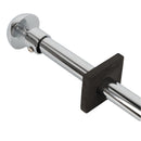 Barra tubo Ajustable cromado para  cortinas 100-200cm Hierro resistente y diseño moderno.