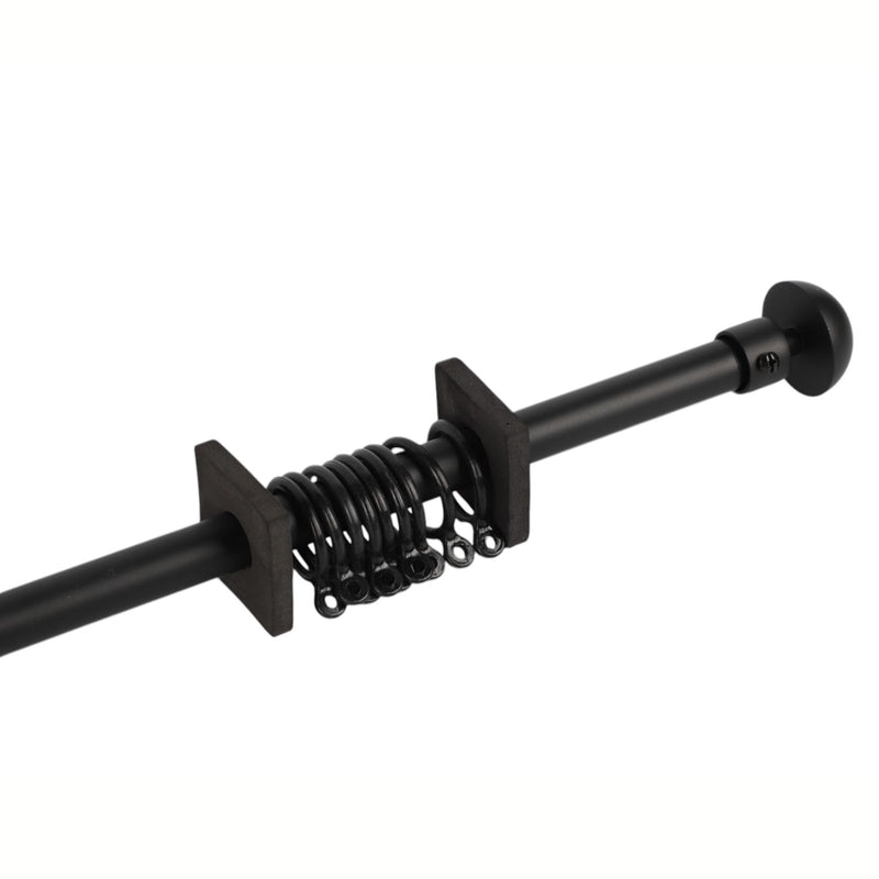 Barra tubo Ajustable cromado para  cortinas 70-120cm Hierro resistente y diseño moderno.