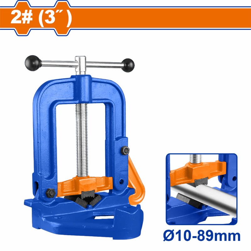 Prensa de banco para tubos redondos Max 3" φ10-89mm Tratamiento térmico. Prensa Tornillo