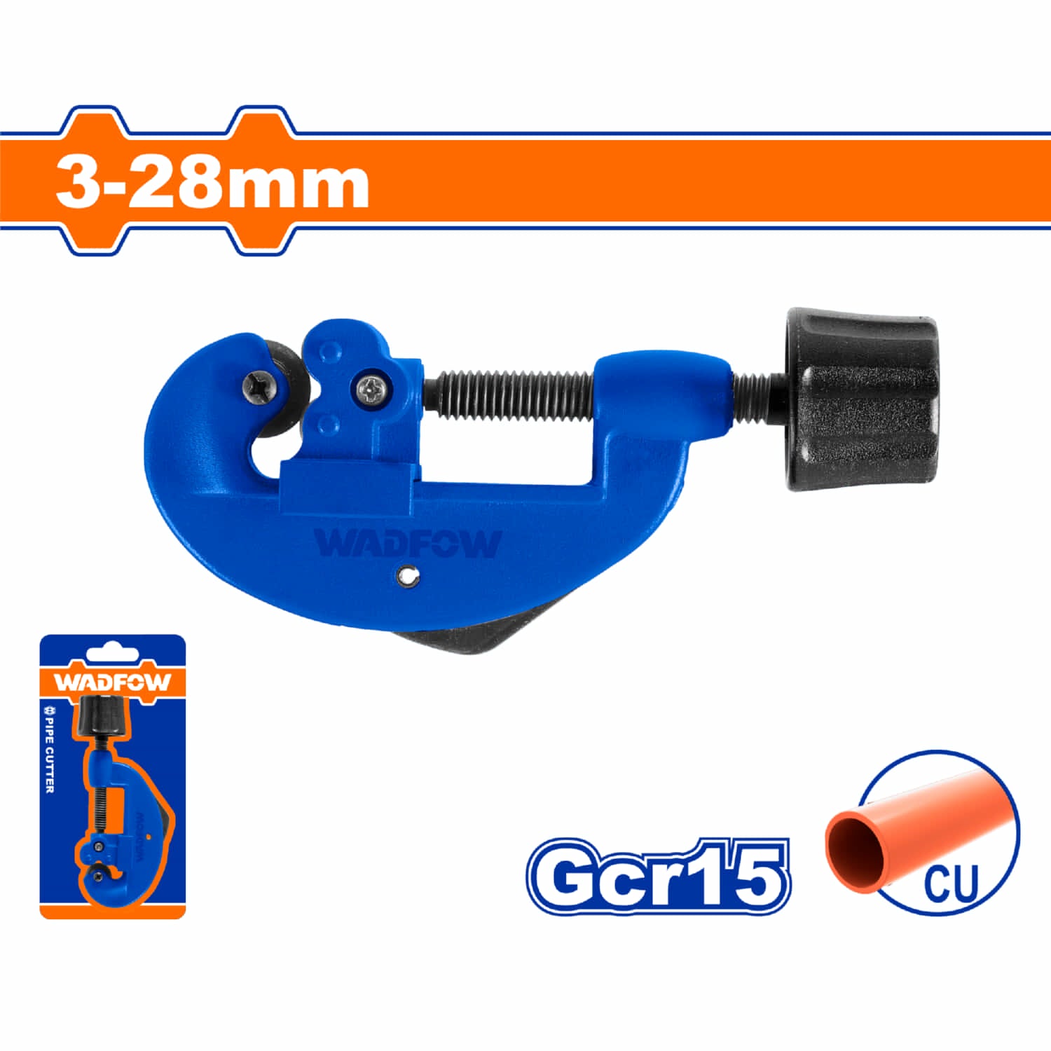 Cortatubos para cobre y aluminio. Diámetro Corte 3-28mm. Cortador de tubos redondos